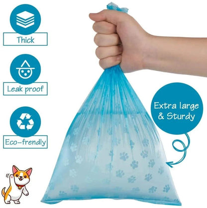 5 Rolls Biodegradable Pet Poop Bags with Dispenser - Eco-Friendly Waste Disposal - Paws &amp; Purrfections