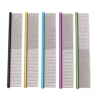 Puppy Grooming Comb Groomer For Dog Aluminum Groomer Pets Combs Hairbrush Cat Dog Grooming Combs Dog Hair Care C6704 - Paws &amp; Purrfections