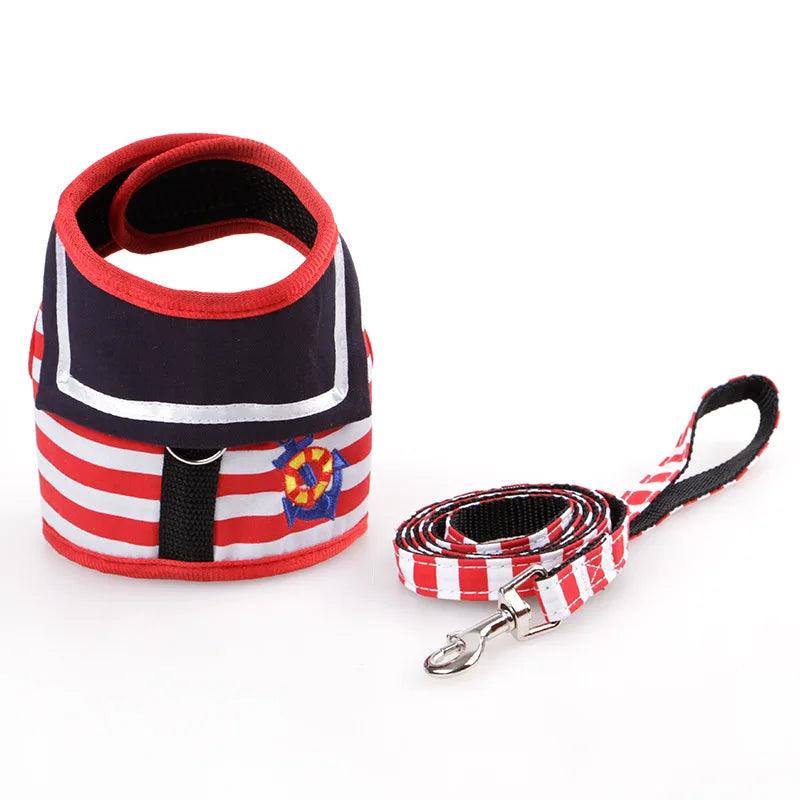 Adjustable Dog Collar Harness - Durable Polyester Blend, Sizes XS-XL - Paws &amp; Purrfections