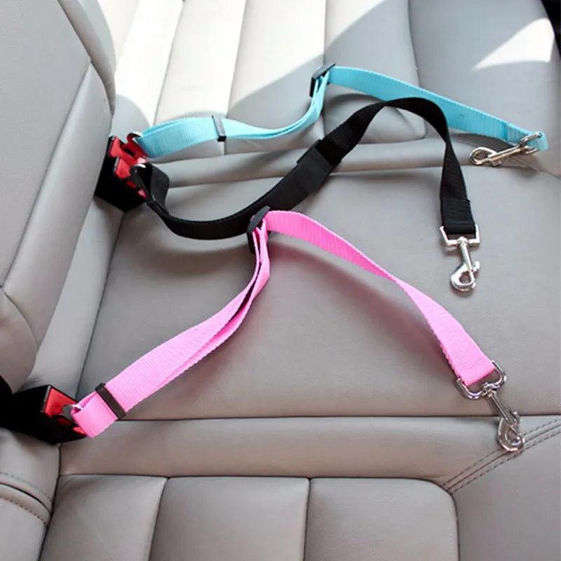 Adjustable Pet Car Seat Belt - Heavy-Duty Stainless Steel for All Pet Sizes - Paws &amp; Purrfections