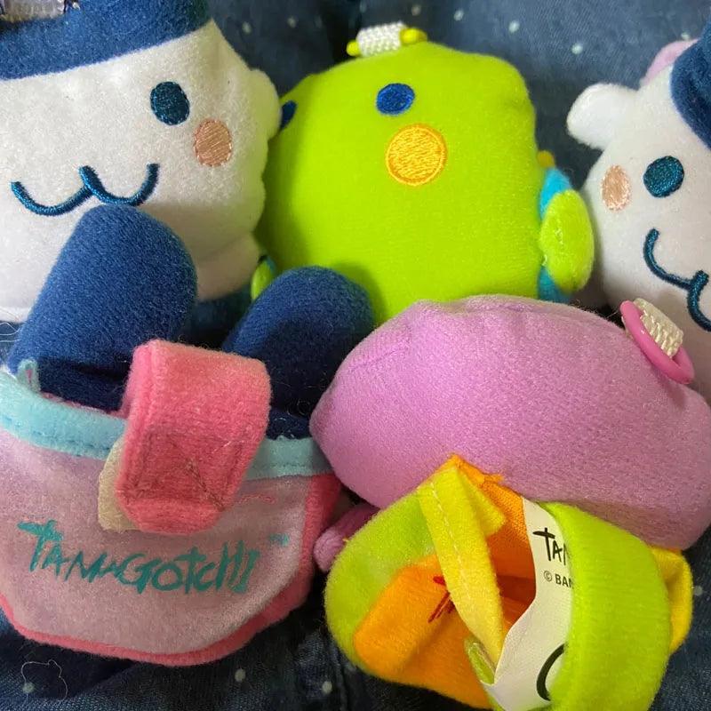 BANDAI Tamagotchi Keychain - Cute Plush Dolls &amp; Mini Pet Pouch for Kids Gifts - Paws &amp; Purrfections