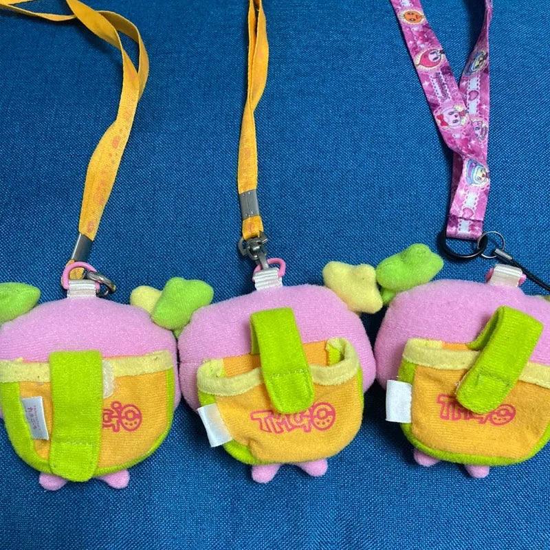 BANDAI Tamagotchi Keychain - Cute Plush Dolls &amp; Mini Pet Pouch for Kids Gifts - Paws &amp; Purrfections