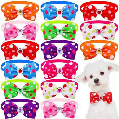 Bulk Summer Small Dog Bow Tie - Pet Grooming Bows and Bowties - Paws &amp; Purrfections