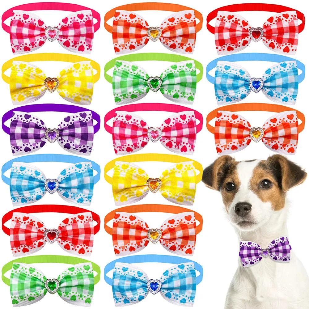 Bulk Summer Small Dog Bow Tie - Pet Grooming Bows and Bowties - Paws &amp; Purrfections