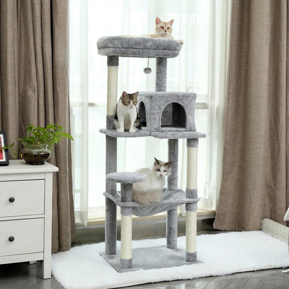 Cat Tree House - Paws &amp; Purrfections