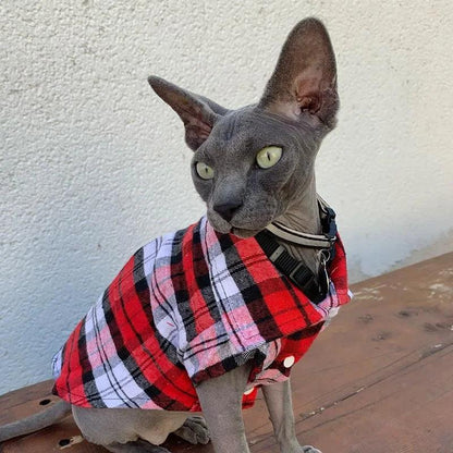 Classic Plaid Cat Clothes - Paws &amp; Purrfections