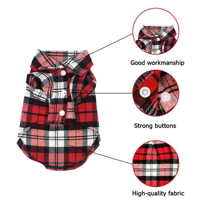 Classic Plaid Cat Clothes - Paws &amp; Purrfections