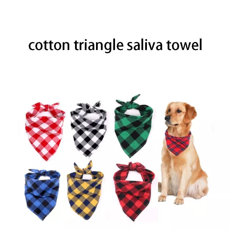 Classic Red Black Plaid Bandana - Paws &amp; Purrfections