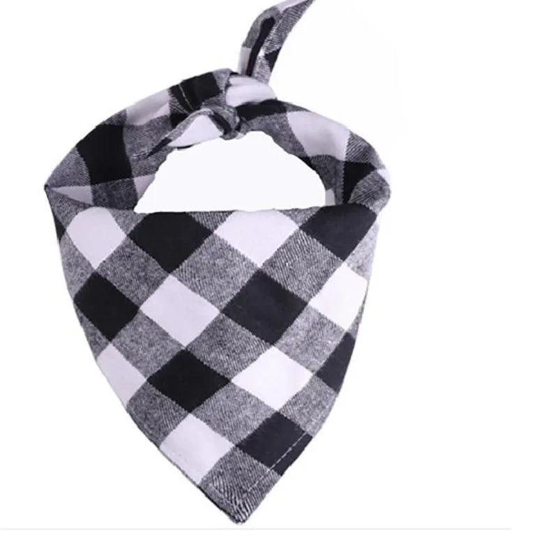 Classic Red Black Plaid Bandana - Paws &amp; Purrfections