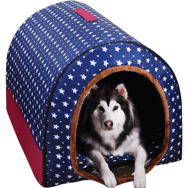 Comfortable Print Foldable Pet Bed - Paws &amp; Purrfections