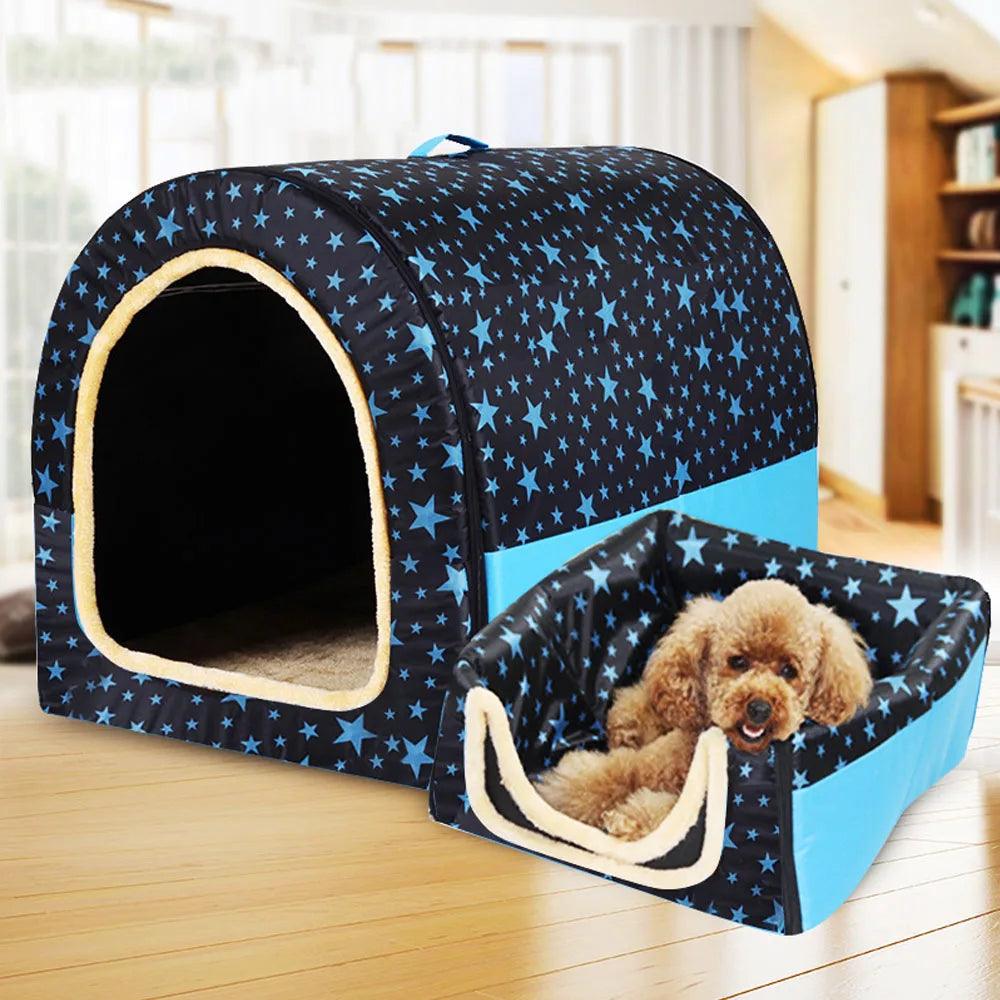 Comfortable Print Foldable Pet Bed - Paws &amp; Purrfections