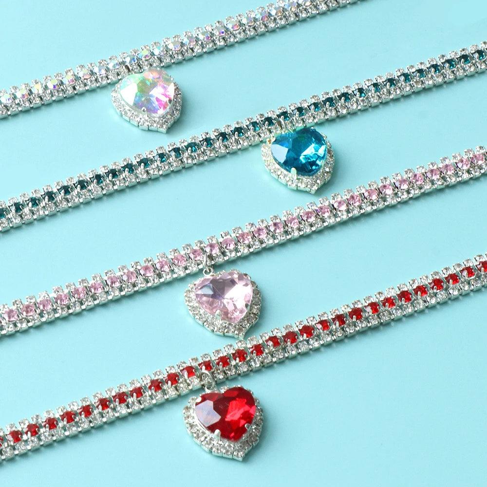 Crystal Pendant Pet Collar - Paws &amp; Purrfections