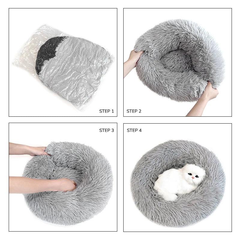 Cute Cozy Cat Bed - Paws &amp; Purrfections