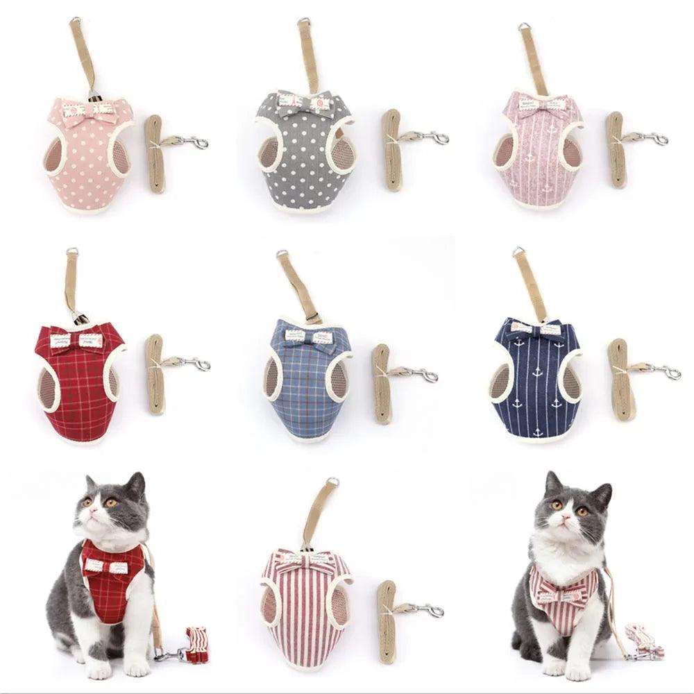 Cute Nylon Harness and Leash Set - Paws &amp; Purrfections