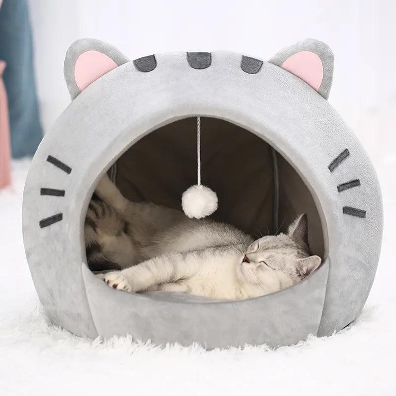 Cute Warm Cat Bed - Paws &amp; Purrfections