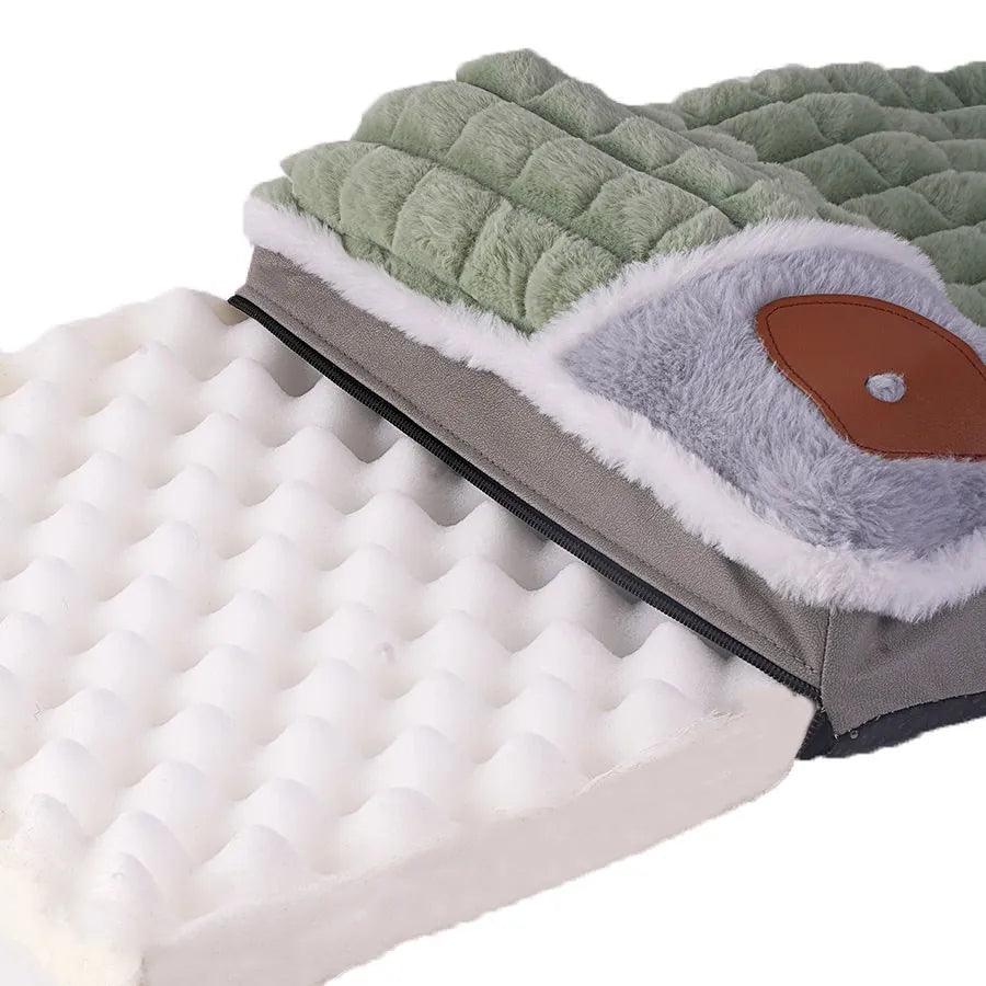 Detachable Cervical Spine Protector Pet Bed - Paws &amp; Purrfections