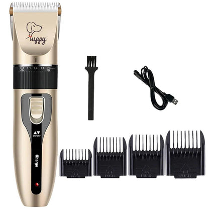 Dog Cat Clipper Hair Clippers Grooming Haircut Pet Shaver Full Set Pets Rechargeable Professional Cutter Shaver Cutting Machine - Paws &amp; Purrfections