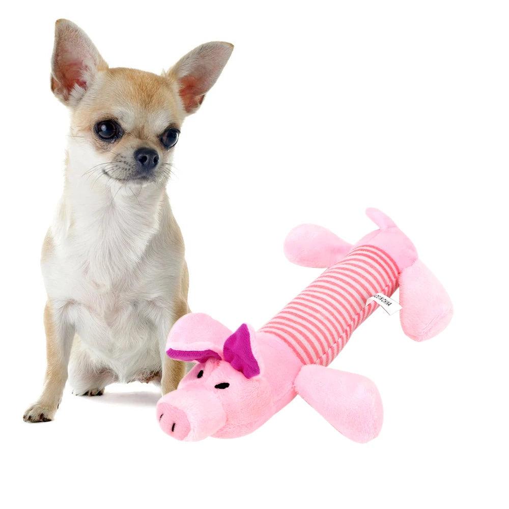 Dog Cat Fleece Toys Elephant Duck Pig Chicken Legs Pet Funny Plush Toys Fit for All Pets Popular Squeak Chew Sound Dolls - Paws &amp; Purrfections