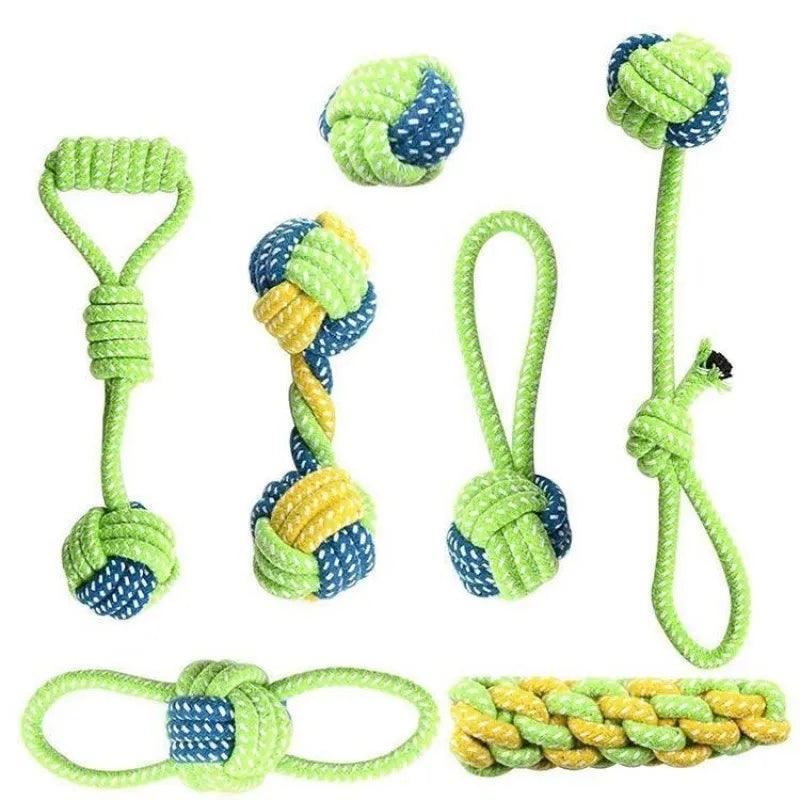 Dog Rope Ball Pull Toy - Paws &amp; Purrfections