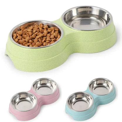 Double Pet Bowls - Paws &amp; Purrfections