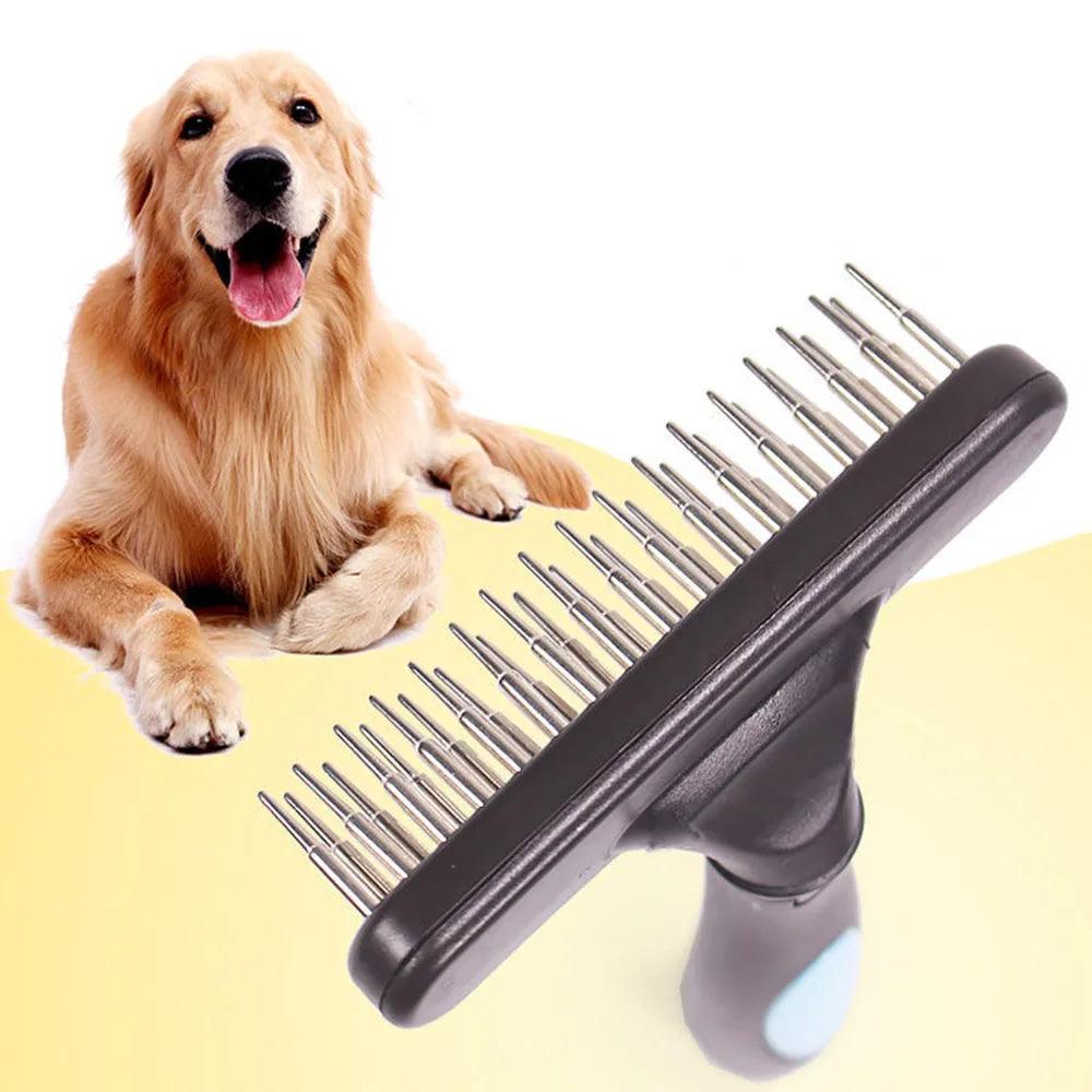 Double Row Deshedding Brush - Paws &amp; Purrfections