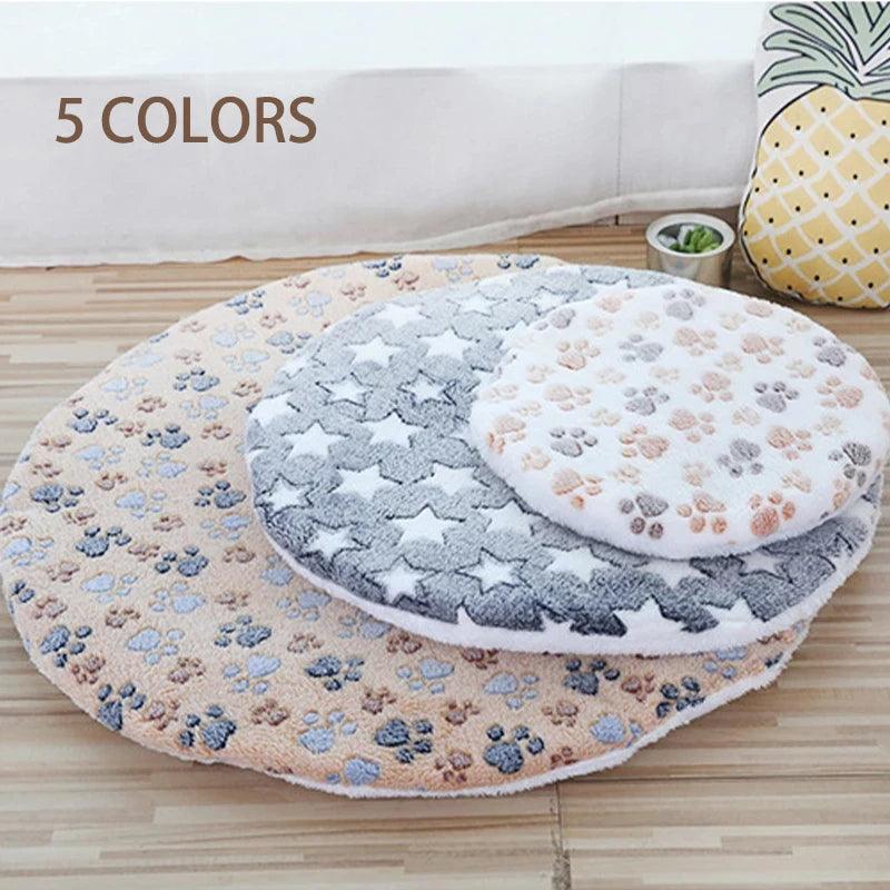 Double-sided Round Dog Bed Mat - Paws &amp; Purrfections