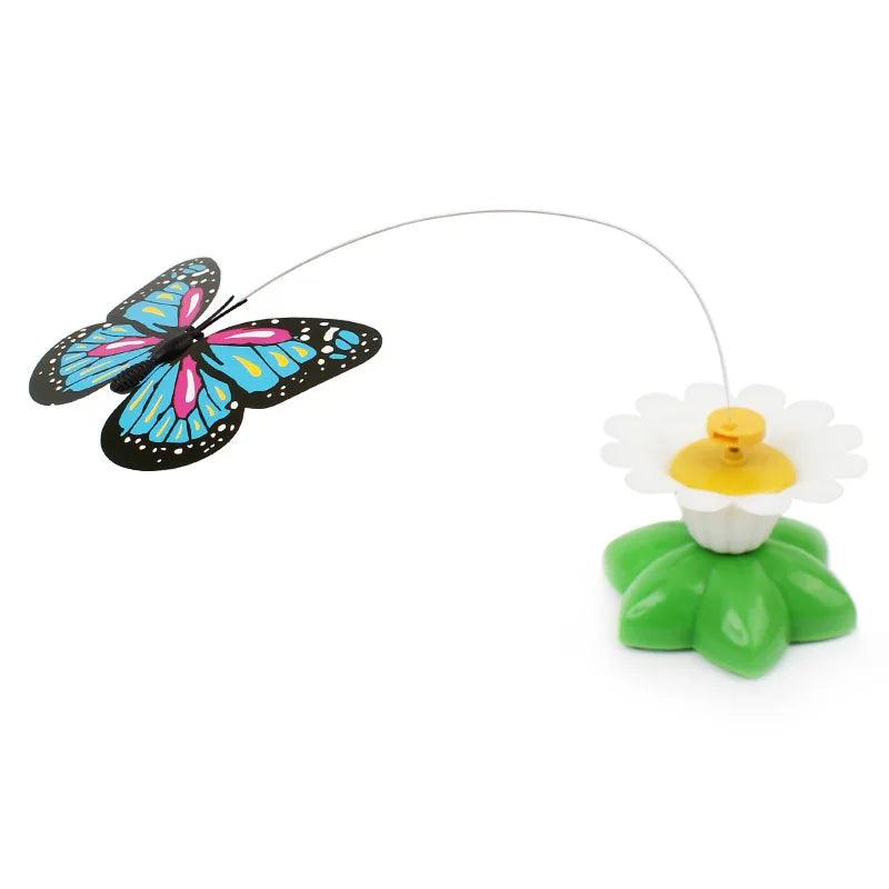 Electric Rotating Colorful Butterfly as Cat Toy - Paws &amp; Purrfections