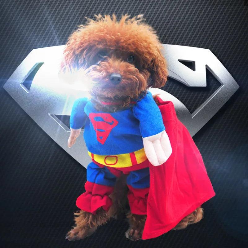 Fashion Cute Pets Sets Transfiguration Clothes Super Hero Cosplay For Dog Cat Easy Wear Soft Comfortable Like A Man Novel Sets - Paws &amp; Purrfections