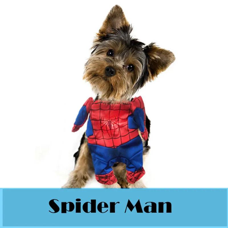 Fashion Cute Pets Sets Transfiguration Clothes Super Hero Cosplay For Dog Cat Easy Wear Soft Comfortable Like A Man Novel Sets - Paws &amp; Purrfections