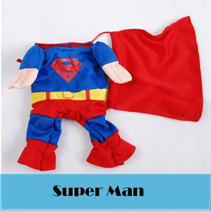 Fashion Cute Pets Sets Transfiguration Clothes Super Hero Cosplay For Dog Cat Easy Wear Soft Comfortable Like A Man Novel Sets - Paws &amp; Purrfections