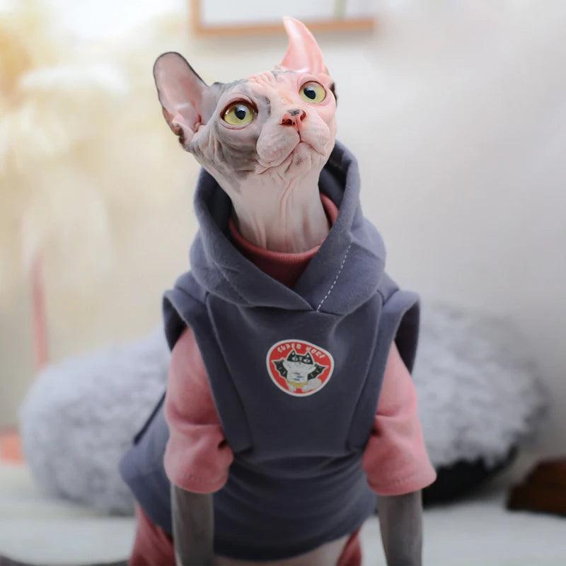 Fleece Sweatshirt Vest - Paws &amp; Purrfections