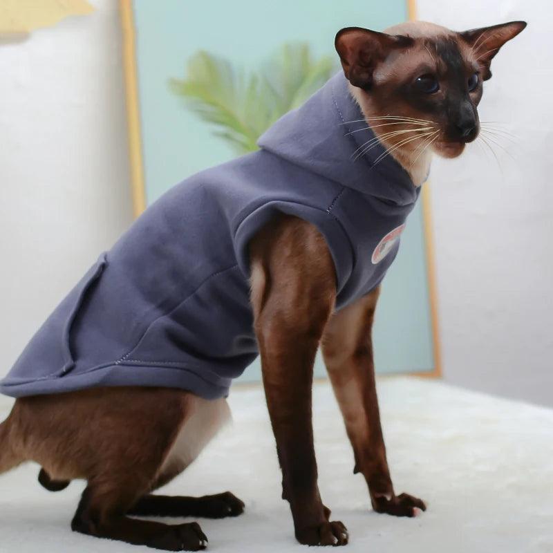 Fleece Sweatshirt Vest - Paws &amp; Purrfections