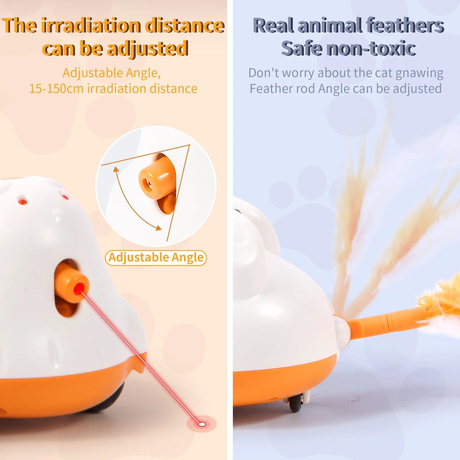 Innovative Automatic Cat Toy - Smart Sensor Interactive Play - Paws &amp; Purrfections