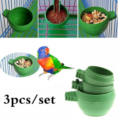 Mini Bird Feeder Bowls - 3 Pack - Paws &amp; Purrfections