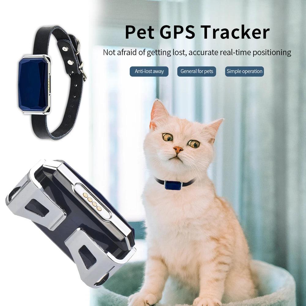 Multifunctional Pet Smart G12 GPS Tracker Mini Anti-Lost Collar Waterproof Locator Tracer Device For Dog Cat Pets Accessories - Paws &amp; Purrfections