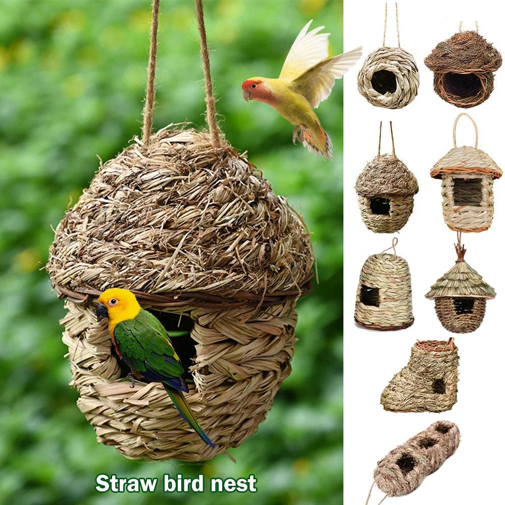 Natural Grass Bird House - Paws &amp; Purrfections