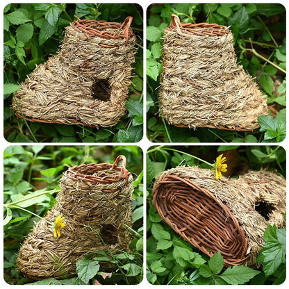 Natural Grass Bird House - Paws &amp; Purrfections