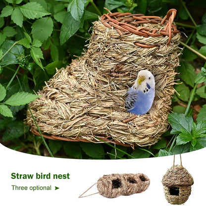 Natural Grass Bird House - Paws &amp; Purrfections