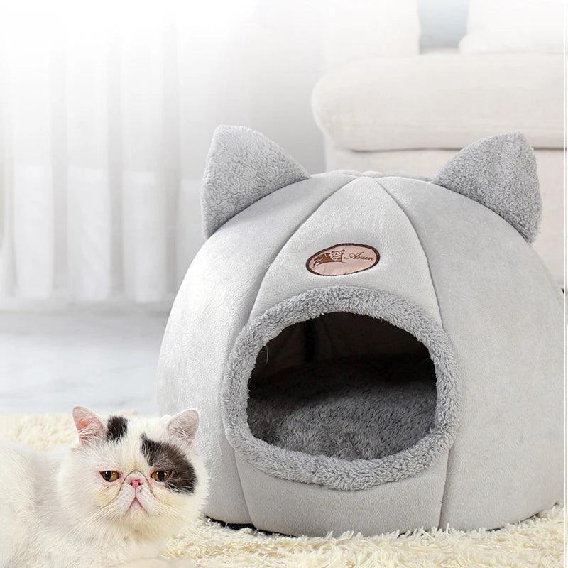 New Deep Sleep Comfort In Winter Cat Bed Iittle Mat Basket Small Dog House Products Pets Tent Cozy Cave Nest Indoor Cama Gato - Paws &amp; Purrfections