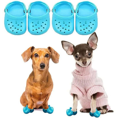 Pair Small Cute 3D Mini Sandal Slipper Plastic Lovely Beach Shoes Croc Hole Pet Shoe dogs accessoires pets puppy pets pet items - Paws &amp; Purrfections