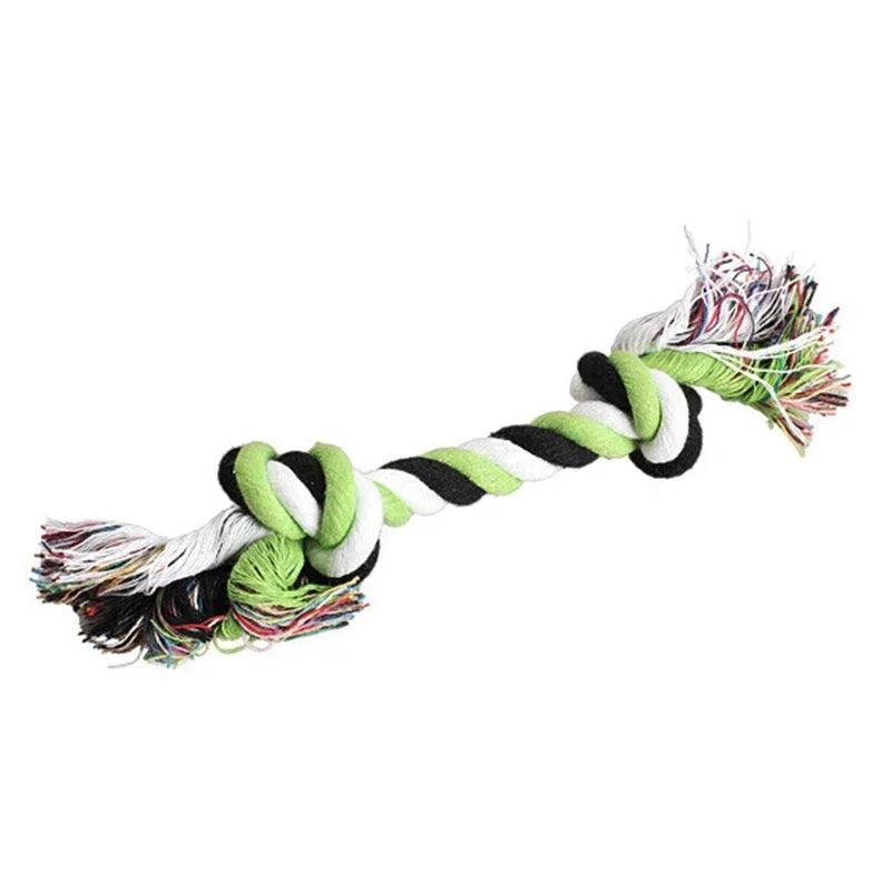 PawPlay Durable Cotton Chew Knot Rope - 15cm. Fun for Puppies &amp; Dogs (Random Colors) - Paws &amp; Purrfections