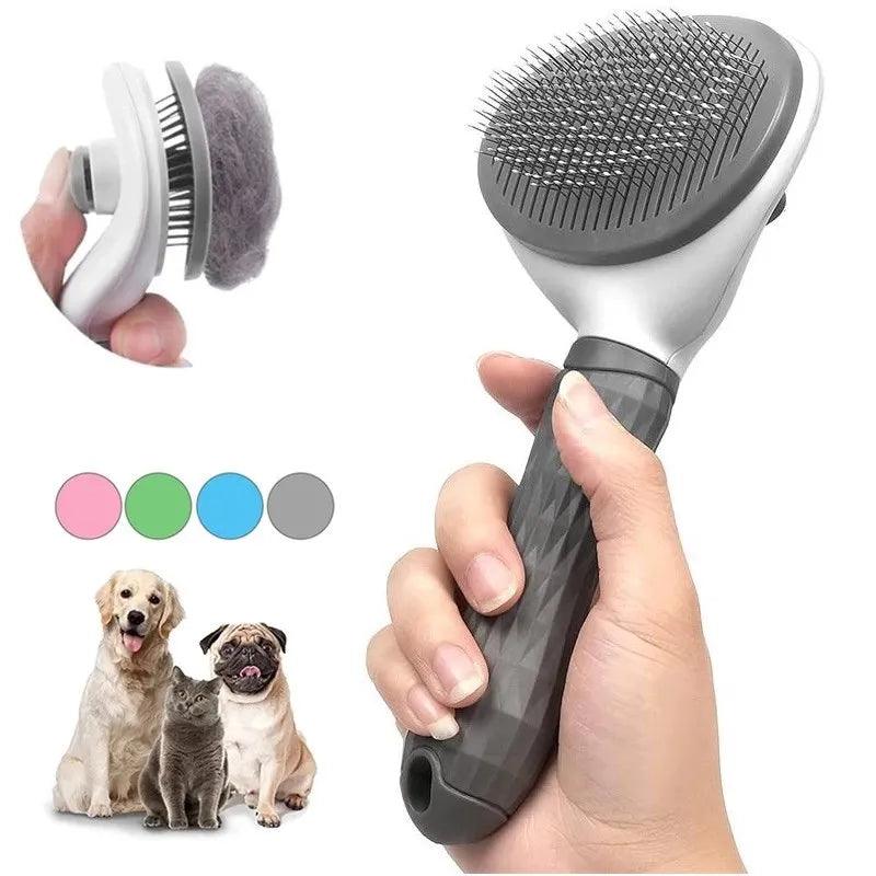 Pet Dog Brush Cat Comb Self Cleaning Pet Hair Remover Brush For Dogs Cats Grooming Tools Pets Dematting Comb Dogs Accessories - Paws &amp; Purrfections