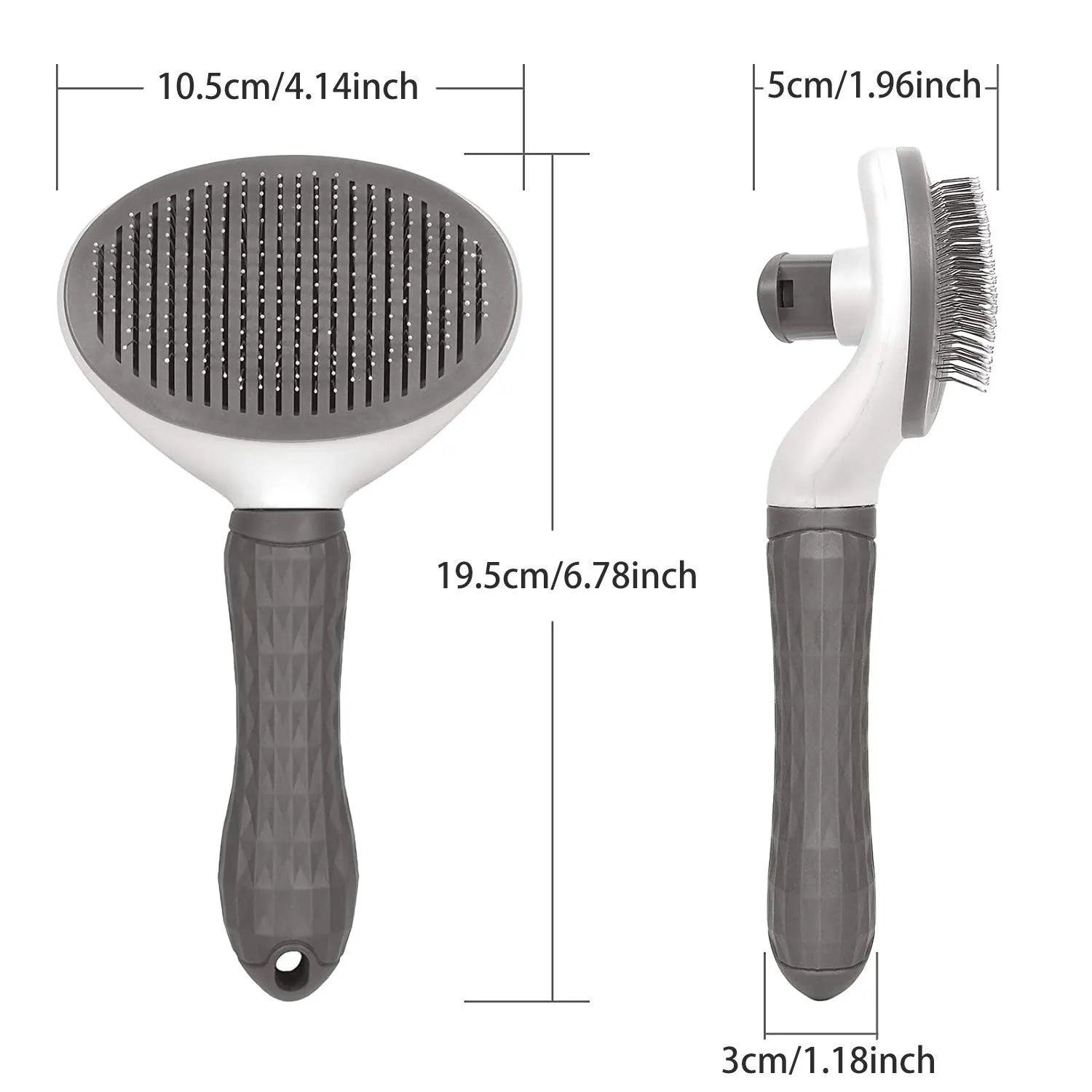 Pet Dog Brush Cat Comb Self Cleaning Pet Hair Remover Brush For Dogs Cats Grooming Tools Pets Dematting Comb Dogs Accessories - Paws &amp; Purrfections