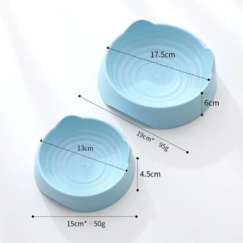 Pet Dog Cat Food Bowl Cat Water Feeding Bowl Durable Plastic Standing Ear Threaded Pet Bowl Feeder Pets Dogs Cats Accessories - Paws &amp; Purrfections