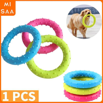 Pet Grinding Circles Small Dog Pets Molar Chewing Toy Tooth TPR Bite-Resistant Hedgehog Ball Puppy Interactive Play Puzzle Toys - Paws &amp; Purrfections