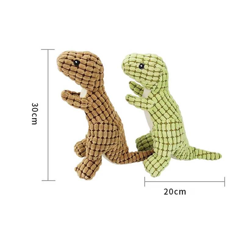 Pets Dog Chew Stuffed Funny Dinosaur Shape Cats Corn Wool Vocal Toy Apply To Training Exercise Simulation Animal Chihuahua Toys - Paws &amp; Purrfections