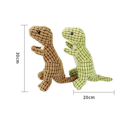 Pets Dog Chew Stuffed Funny Dinosaur Shape Cats Corn Wool Vocal Toy Apply To Training Exercise Simulation Animal Chihuahua Toys - Paws &amp; Purrfections