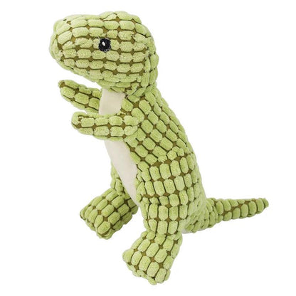 Pets Dog Chew Stuffed Funny Dinosaur Shape Cats Corn Wool Vocal Toy Apply To Training Exercise Simulation Animal Chihuahua Toys - Paws &amp; Purrfections