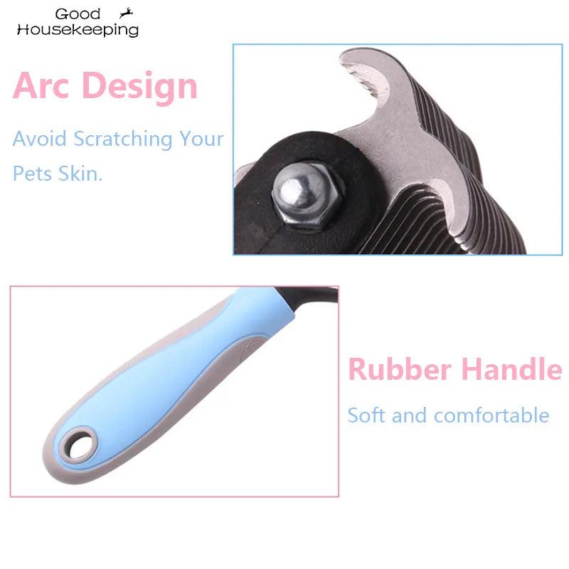 Pets Fur Knot Cutter Dog Grooming Shedding Tools Pet Cat Hair Removal Comb Brush Double sided Pet Products Suppliers - Paws &amp; Purrfections