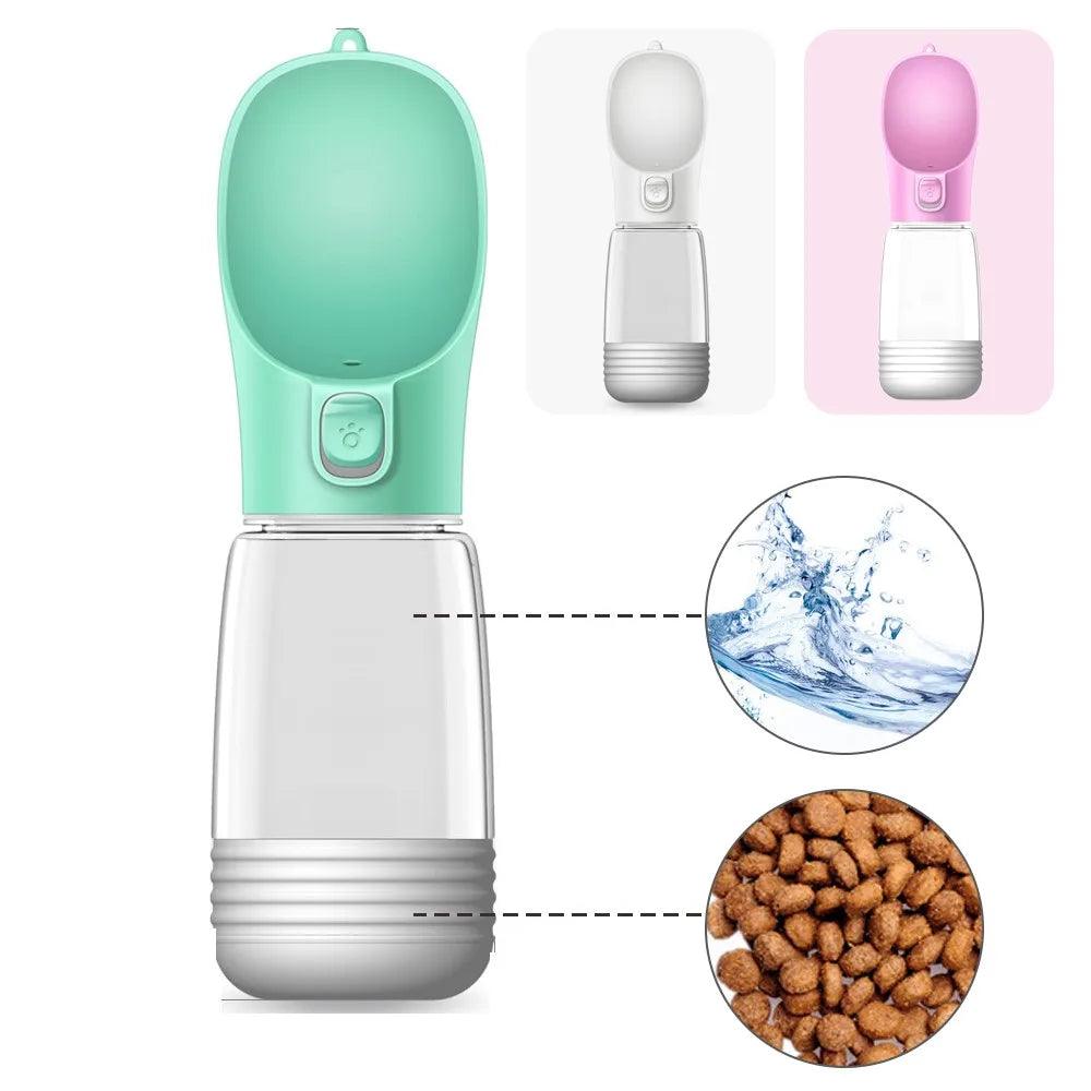 Portable Dog Water Bottle Food and Water Container For Dog Pets Feeder Bowl Outdoor Travel Drinking Bowls Water Dispenser - Paws &amp; Purrfections